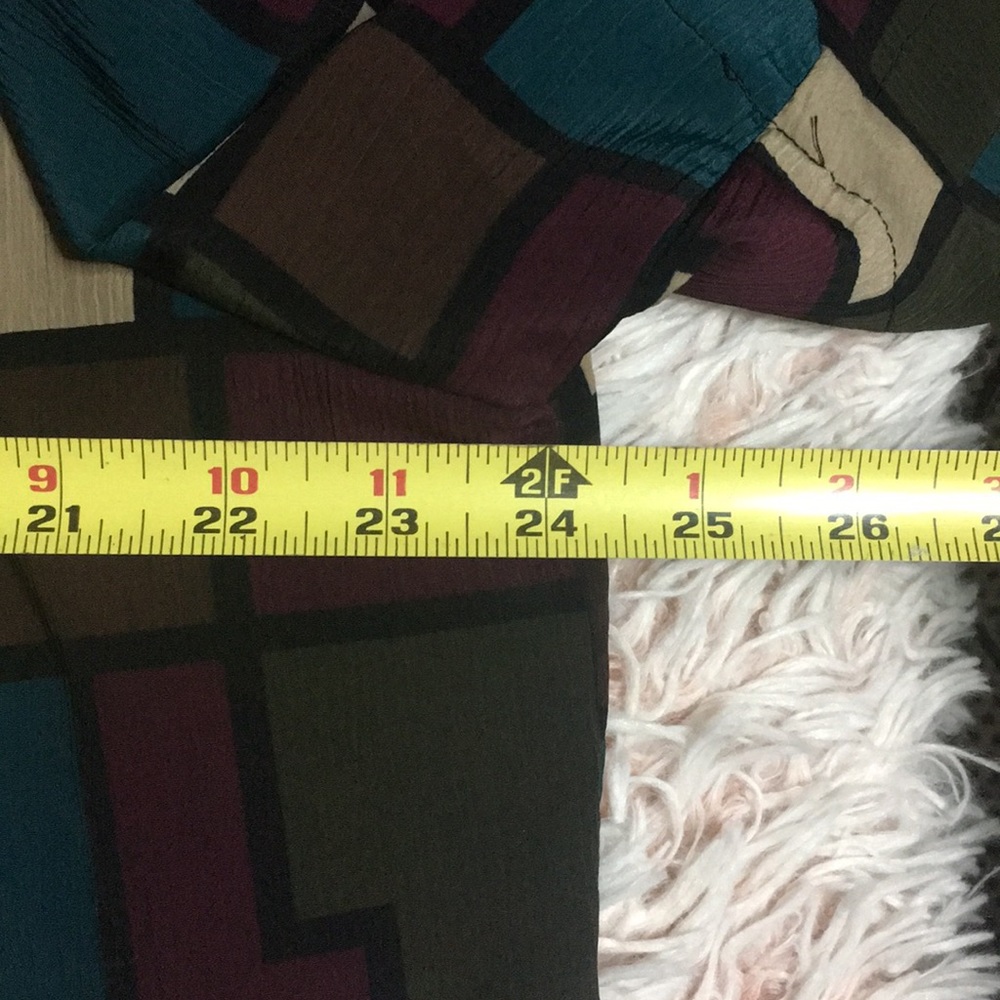 👾VTG abstract print vsco blouse - Picture 4 of 6